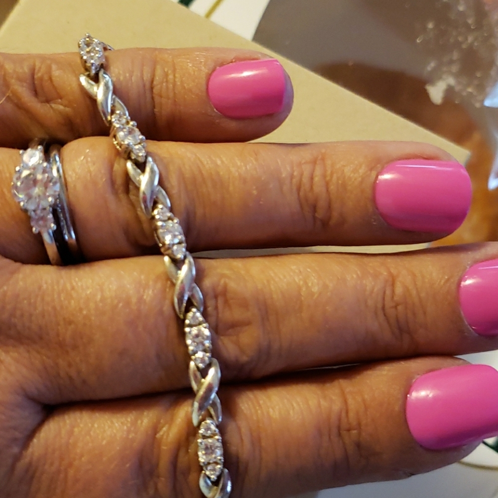 Sterling silver tennis bracelet!